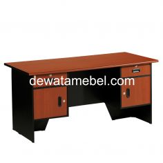 Meja Kantor Ukuran 160 - ACTIV Galant MTO 161 / Dark Cherry - Black